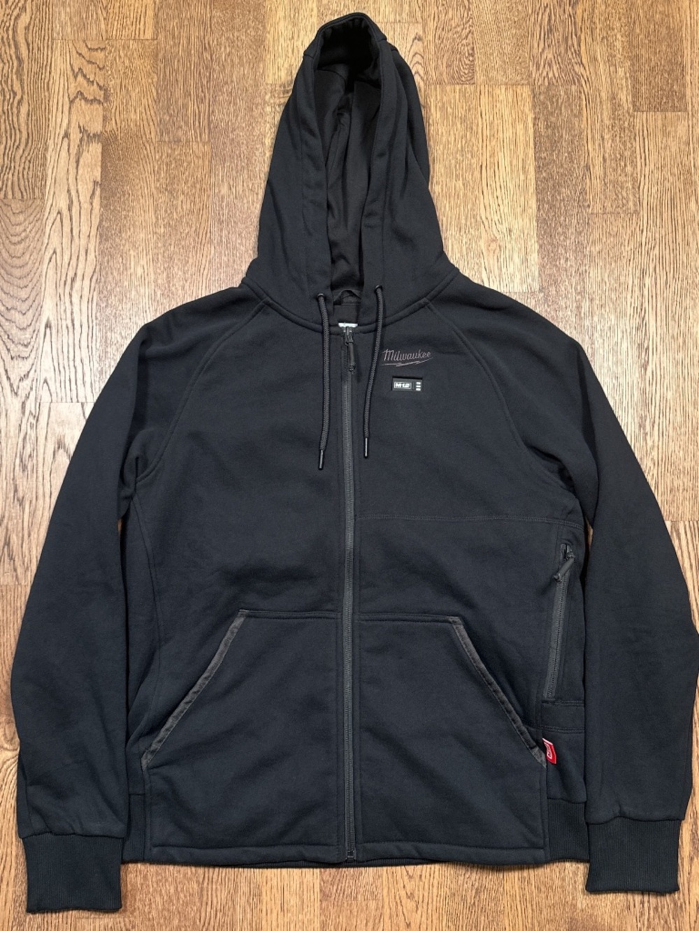 Milwaukee Tool M12 Black Full Zip Heated Hoodie Womens Medium TESTED, NO BATTERY